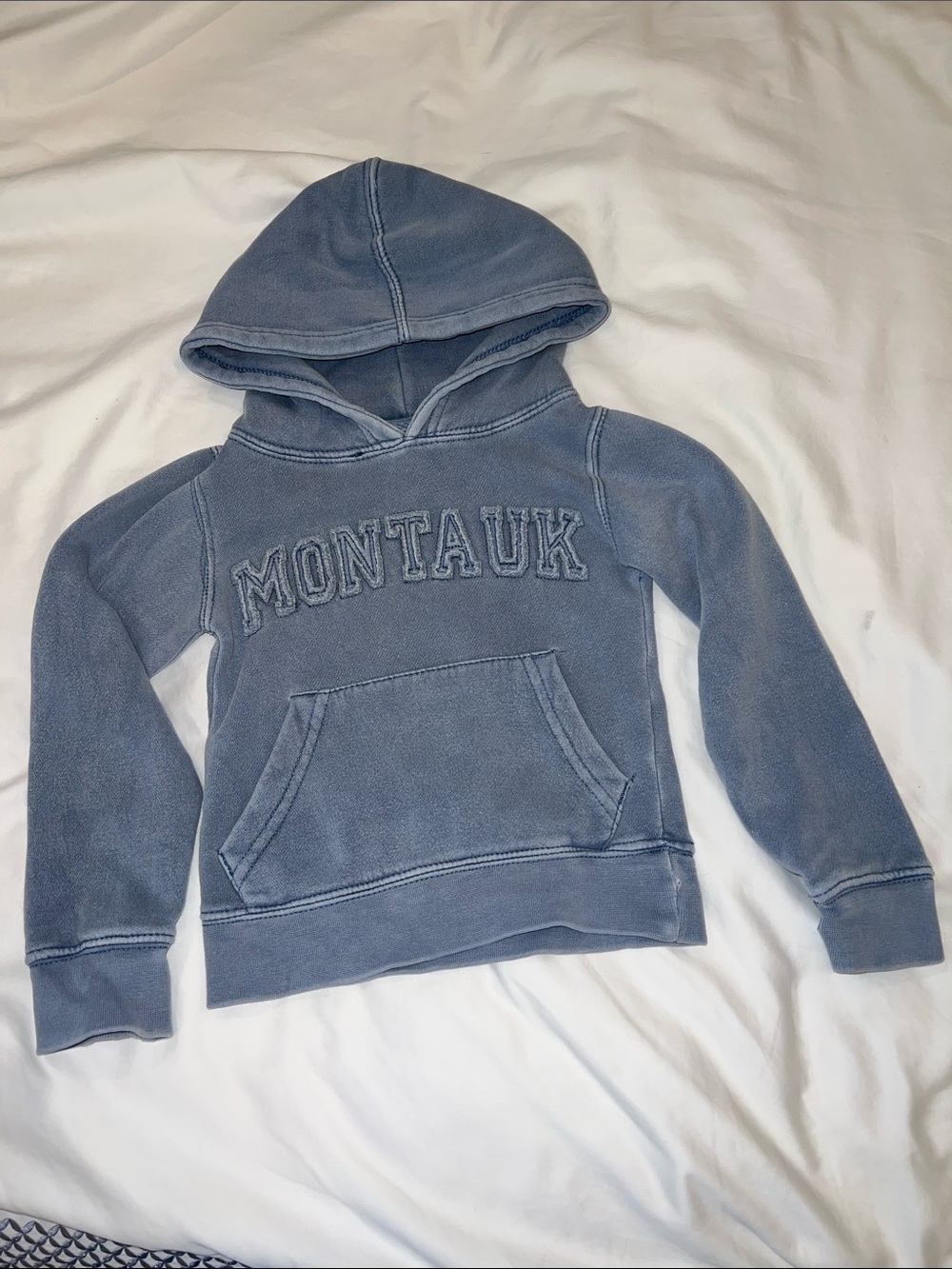 Vintage Havana Kids Montauk Hooded Sweatshirt in Faded Blue
